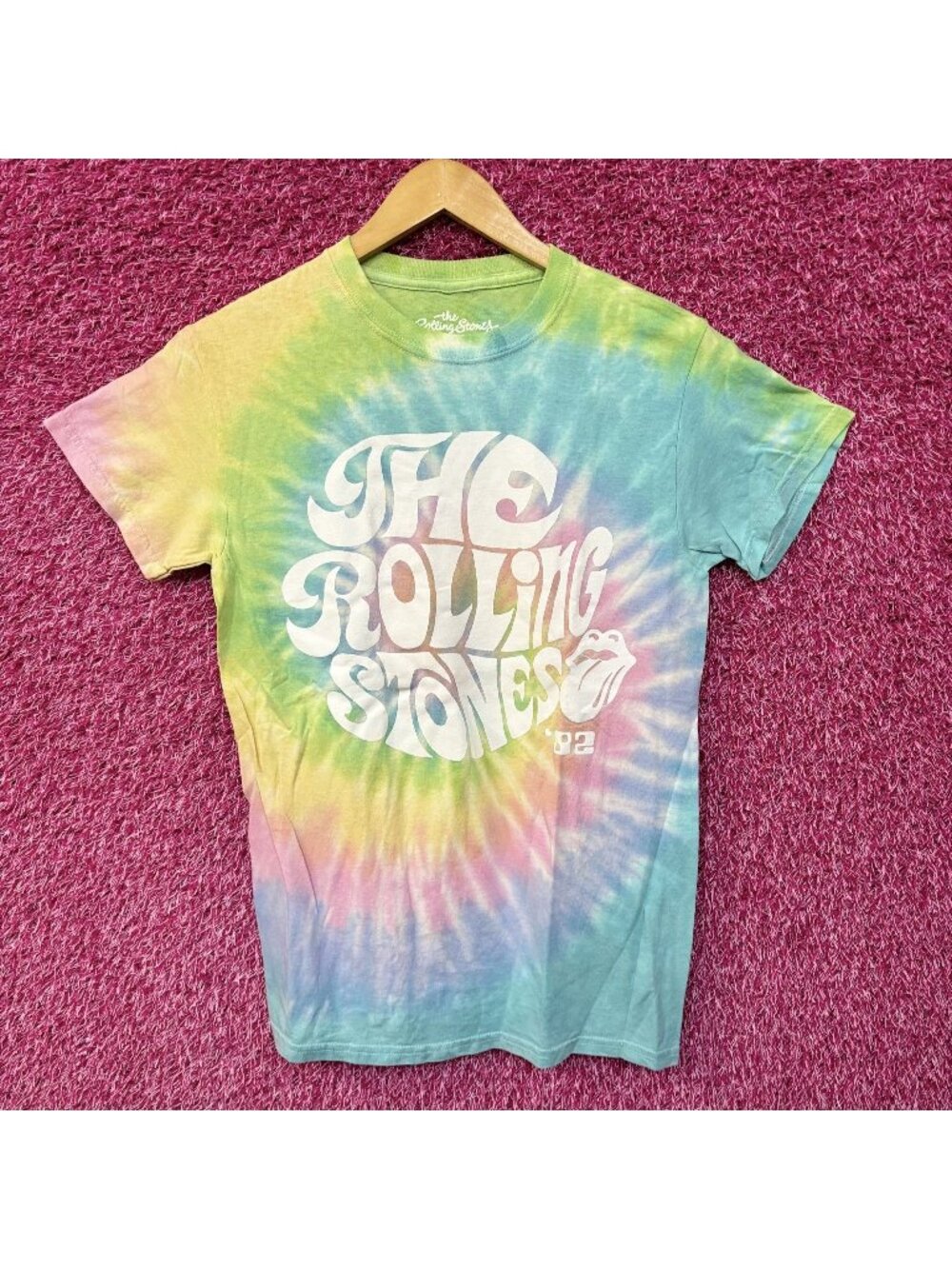 The Rolling Stones 1982 Pastel tiedye size small